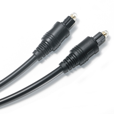 [Salida de fábrica] Cable Toslink Audio óptico digital Cable negro OD4.0 PVC para barra de sonido de TV Receptor AV Consola de juegos