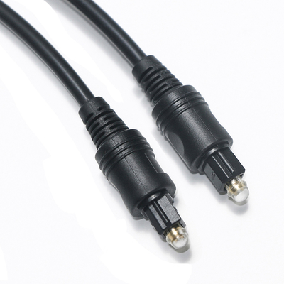 [Salida de fábrica] Cable Toslink Audio óptico digital Cable negro OD4.0 PVC para barra de sonido de TV Receptor AV Consola de juegos