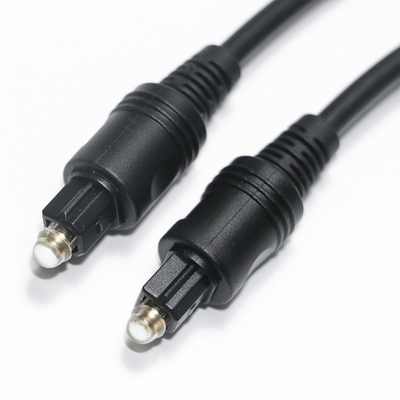 [Salida de fábrica] Cable Toslink Audio óptico digital Cable negro OD4.0 PVC para barra de sonido de TV Receptor AV Consola de juegos