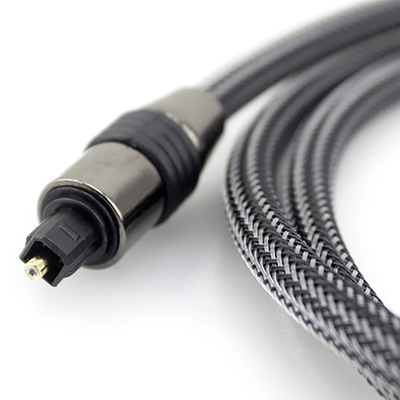 Cable de audio de fibra óptica Toslink SPDIF Cable de nylon OD4.0 1m 2m 3m Para Blu-Ray CD DVD Player Xbox 360 PS3 Mini Disc