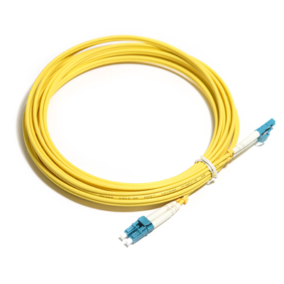 Duplex amarillo OM5 con varios modos de funcionamiento los 2M 3M los 5m 10G LC-LC del cordón de fibra óptica para el LAN de la red inalámbrica (WLAN)