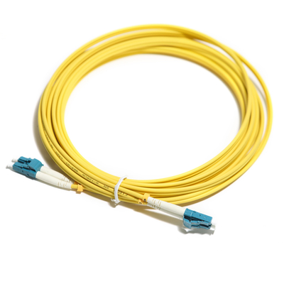 Duplex amarillo OM5 con varios modos de funcionamiento los 2M 3M los 5m 10G LC-LC del cordón de fibra óptica para el LAN de la red inalámbrica (WLAN)