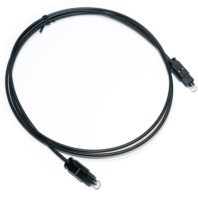 Conexión de cable de audio óptico digital Toslink óptico digital SPDIF Ultra delgada de PVC cuerda de oro Ject cubierto con tapa de polvo
