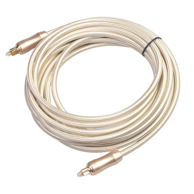La cuerda óptica de Knited del enchufe del oro del cable de audio de TOSLINK heló el teatro casero de Soundbar del CD/del DVD de Shell el 1.2M For