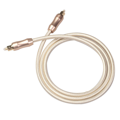 La cuerda óptica de Knited del enchufe del oro del cable de audio de TOSLINK heló el teatro casero de Soundbar del CD/del DVD de Shell el 1.2M For