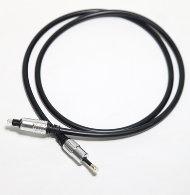 TOSLINK óptico telegrafía OD5.0 la cuerda T-3.5 plateó a Shell For Home Theatre Amplifier de plata de aluminio Soundbar el 1.5M 3M los 5M