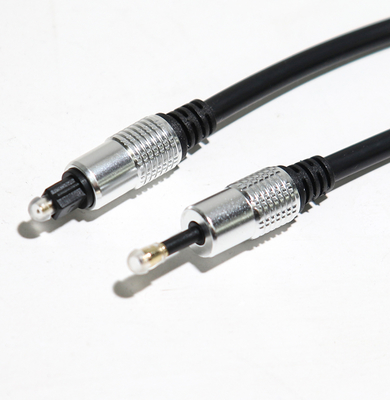 TOSLINK óptico telegrafía OD5.0 la cuerda T-3.5 plateó a Shell For Home Theatre Amplifier de plata de aluminio Soundbar el 1.5M 3M los 5M