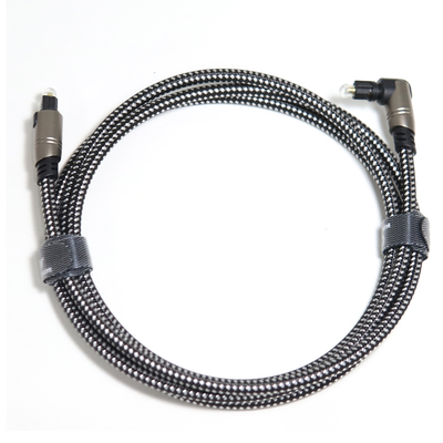 90 cuerda óptica del cable de audio OD5.0 Knited de TOSLINK del grado para Soundbar los 5M