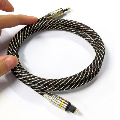 OD4.0 Toslink cable de audio óptico digital HiFi Sound Cable de audio coaxial para barra de sonido