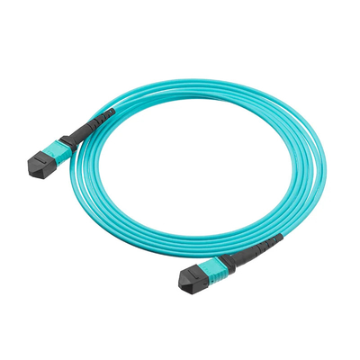 50/125 MTP MPO Cordón de parche de fibra óptica OM3/OM4 8/12/24F G657A1 12C 24C Para las telecomunicaciones
