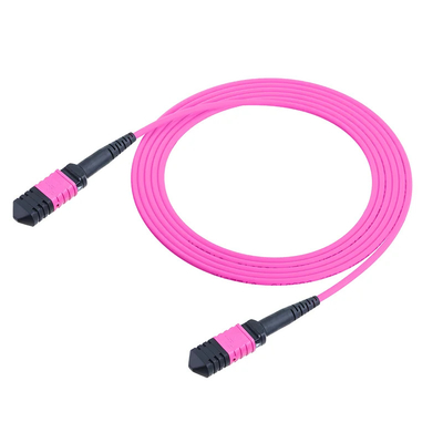 El cable de parche óptico MPO/MTP 12 núcleo multimodo de 3,0 mm para FTTX / FTTH