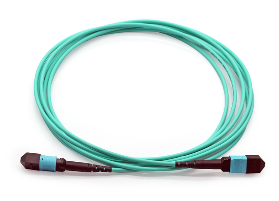 Cables de parche de fibra multimodo OM4 LSZH MPO Cable de tronco 3m 5m Personalizado