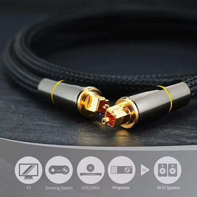 Cable de audio digital óptico Toslink SPDIF Fibra de altavoz alambre para tarjeta de vídeo HIFI DVD TV DTS Dolby 5.1 7.1 Amplificador de audio
