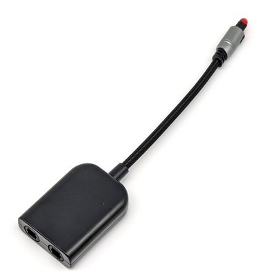 Cable de audio óptico Toslink para reproductor de CD para el hogar Barra de sonido 4.0mm OD 1-30m longitud conector dorado de color amarillo-negro