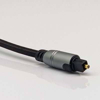 Cable de audio óptico Toslink para reproductor de CD para el hogar Barra de sonido 4.0mm OD 1-30m longitud conector dorado de color amarillo-negro