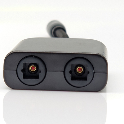 Cable de audio óptico Toslink para reproductor de CD para el hogar Barra de sonido 4.0mm OD 1-30m longitud conector dorado de color amarillo-negro