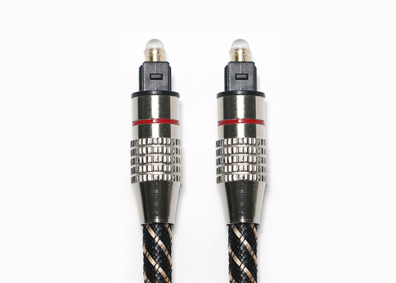 Chaqueta trenzada 20KM-60KM TOSLINK del metal del cable de gama alta de los conectores FTTB