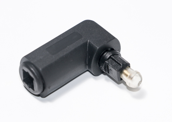 Accesorios de fibra óptica del DVD de la TV varón de 90 grados al conector hembra