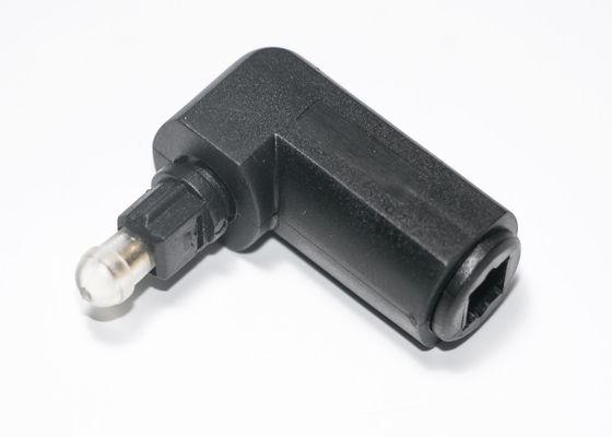 Accesorios de fibra óptica del DVD de la TV varón de 90 grados al conector hembra