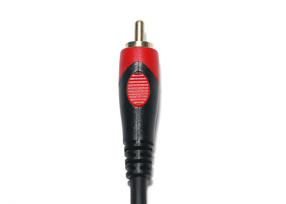 Cable de audio doble de la cabeza 2rca, DVD Digital de la TV 3,5 milímetros de cable de audio
