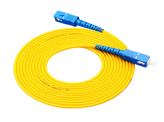 Gbps amarillos 4CH del cordón de remiendo de la fibra óptica de Dual Core OM3 10