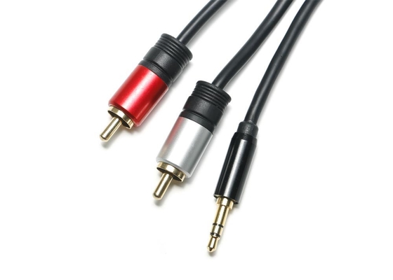 Metal Shell 3,5 milímetros Jack To Optical Cable, 2 en 1 cable óptico del auricular
