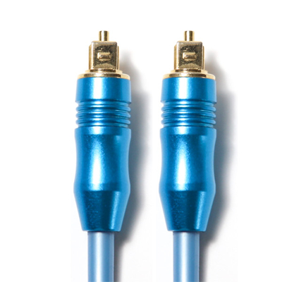 El azul óptico del cable de audio OD5.0 del Toslink digital plateó a Shell For Amplifier Soundbar de aluminio el 1.5M 3M los 5M