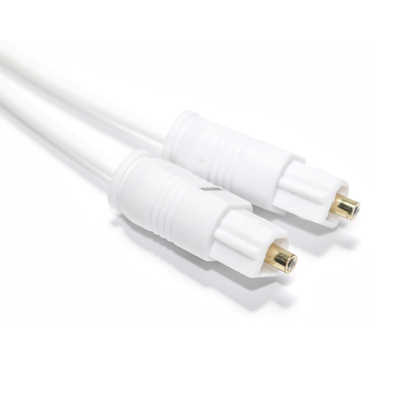 Cable de audio óptico digital de salida de fábrica Toslink blanco SPDIF ultrafino para barra de sonido casera Mini CD