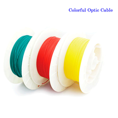Cable de fibra óptica de plástico PMMA a todo Color poliolefina retardante de llama aislado 5M/10M para decoración de coche/hogar