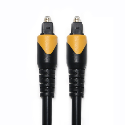Cable Digital Toslink amarillo y negro OD4.0 LSZH, Ject dorado chapado en PVC para reproductor doméstico, barra de sonido de CD