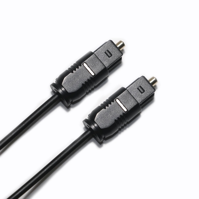 Factory Outlet Toslink Black PVC OD4.0mm 2.2mm Core Fiber Digital Cable para Mini Player CD Soundbar