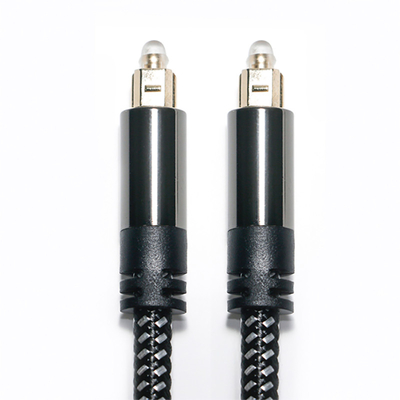 Salida de fábrica, nuevo Cable de Audio óptico Digital Toslink SPDIF, Cable amplificador de oro chapado en red tejido para Subwoofer