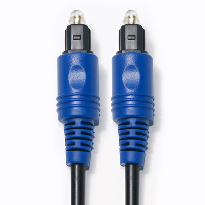Precio de fábrica Nuevo Toslink Cable de fibra óptica digital Cuerda de PVC Chapado en azul Shell Sonido de alta fidelidad para cine en casa