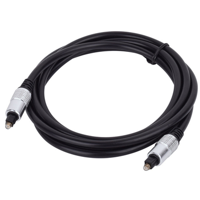 Precio de fábrica, nuevo Cable de fibra óptica Toslink, carcasa de aluminio blanco chapado en puerto dorado para Home Theatra 1,2 M
