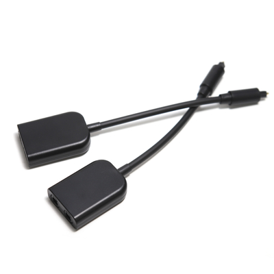 Divisor óptico de fibra Toslink digital 1 en 2 hacia fuera Mejora de la señal del cable del adaptador de audio