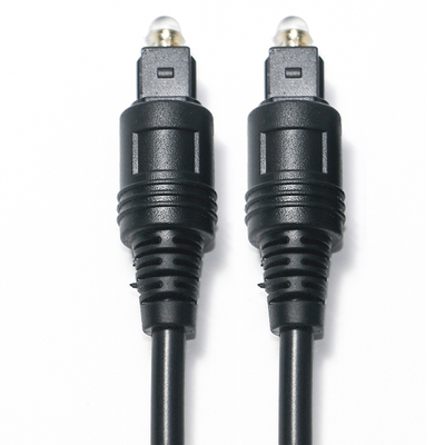 [Salida de fábrica] Cable Toslink Audio óptico digital Cable negro OD4.0 PVC para barra de sonido de TV Receptor AV Consola de juegos