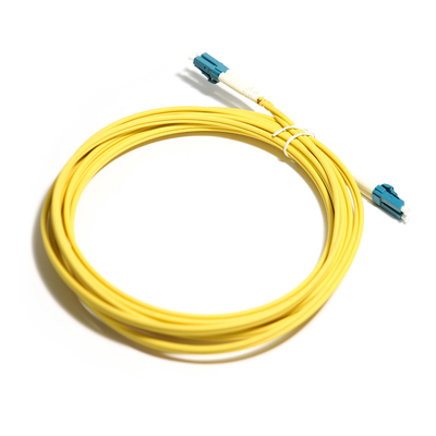 Duplex amarillo OM5 con varios modos de funcionamiento los 2M 3M los 5m 10G LC-LC del cordón de fibra óptica para el LAN de la red inalámbrica (WLAN)