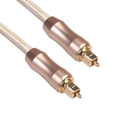La cuerda óptica de Knited del enchufe del oro del cable de audio de TOSLINK heló el teatro casero de Soundbar del CD/del DVD de Shell el 1.2M For
