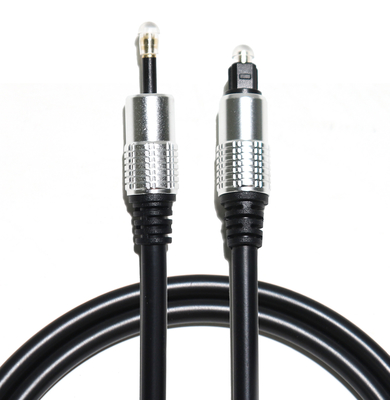 TOSLINK óptico telegrafía OD5.0 la cuerda T-3.5 plateó a Shell For Home Theatre Amplifier de plata de aluminio Soundbar el 1.5M 3M los 5M