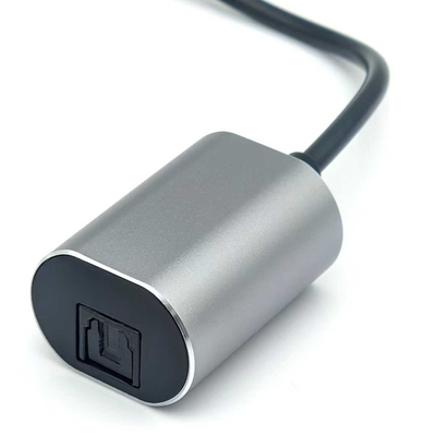 Cable de audio óptico TOSLINK de alto rendimiento con conector masculino USB-C para transmisión de sonido digital