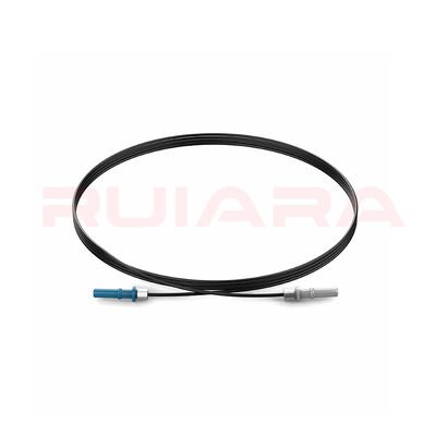 Color negro electromágnetico anti de la vibración PMMA del cable de fribra óptica anti del plástico