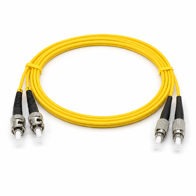 Cable de conexión de fibra óptica ST FC de doble núcleo y modo dual para red de conexión WLAN LAN